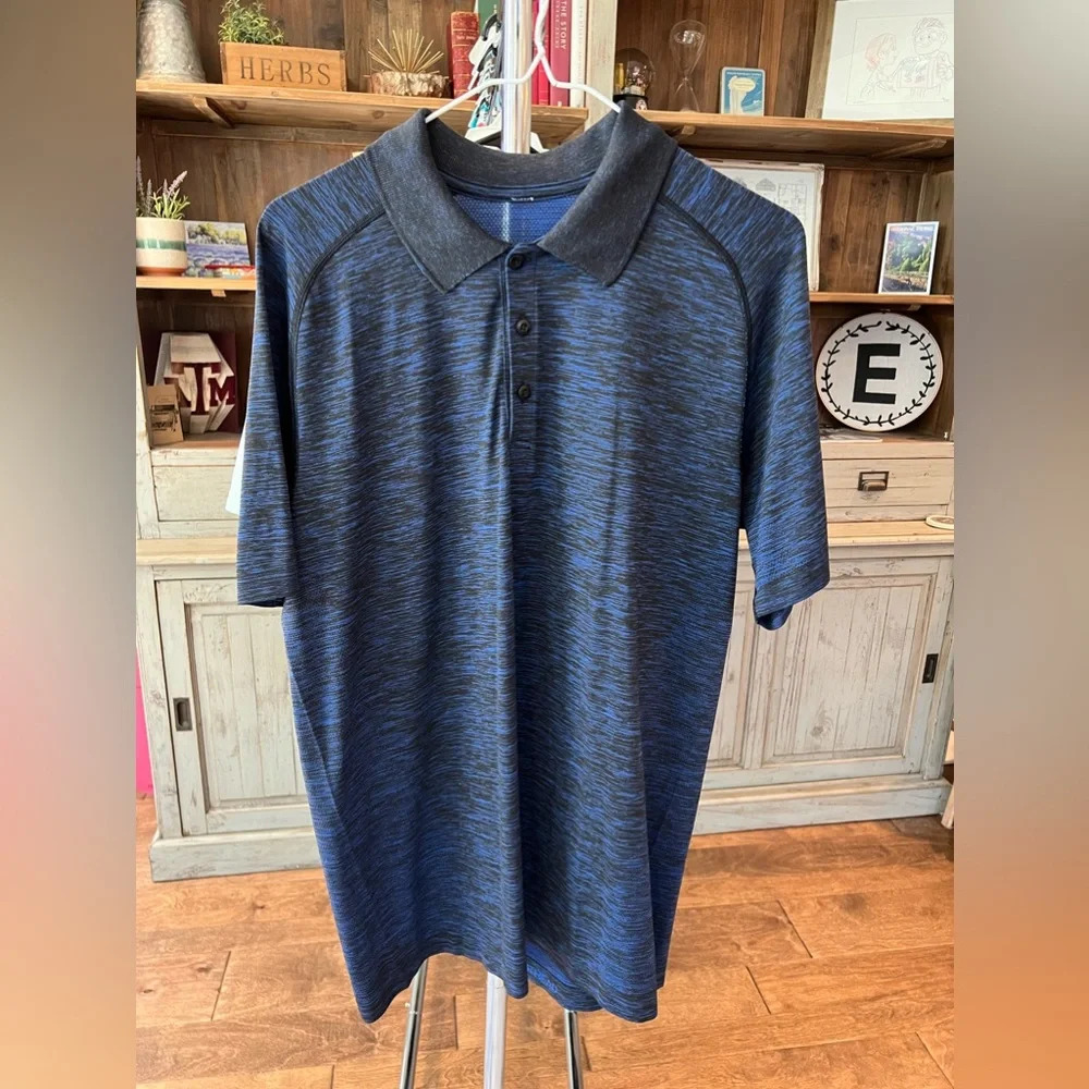 Lululemon mens metal vent tech polo size Large